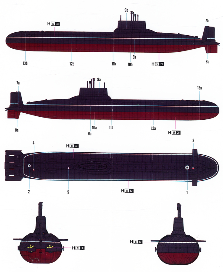 1:700 Russian Navy Typhoon Cla - Model Kit Yacht review and price